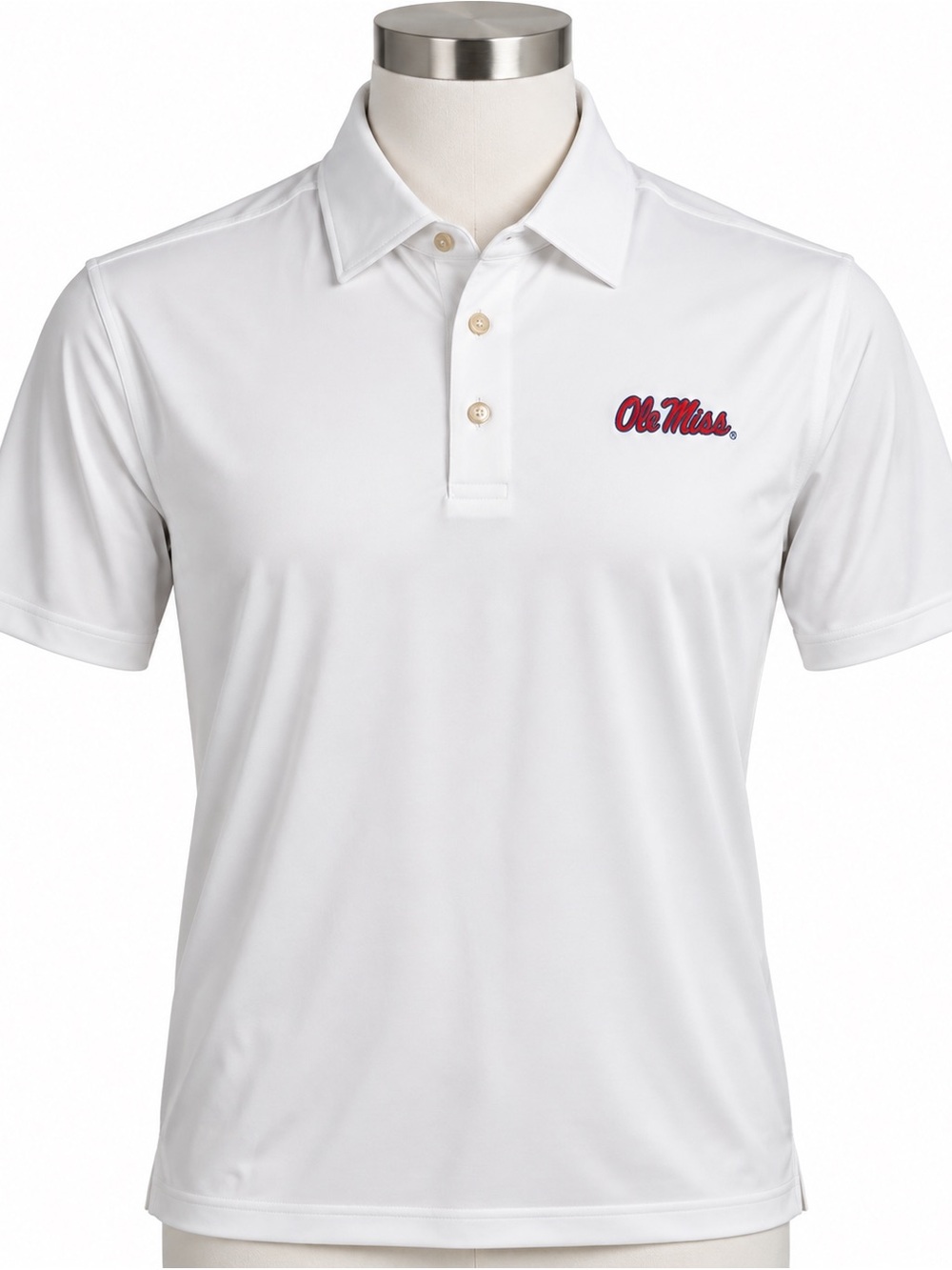 Peter Millar White Polo with Red Logo